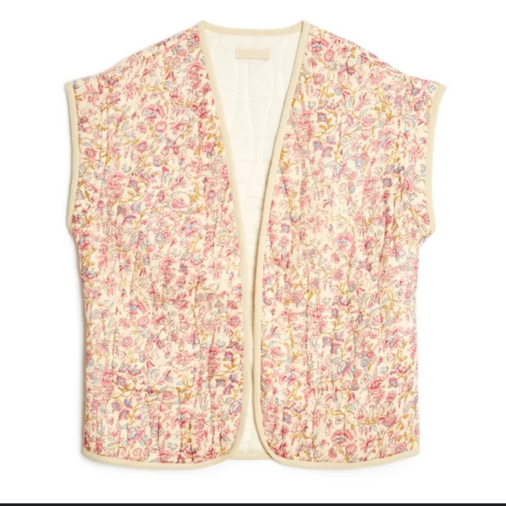 Louise Misha Floral Quilted Vest ISO